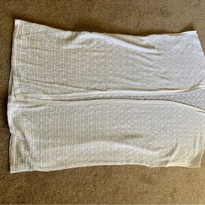 Torrid White Cotton Crochet Short Sleeve Duster Cardigan Size 3/4